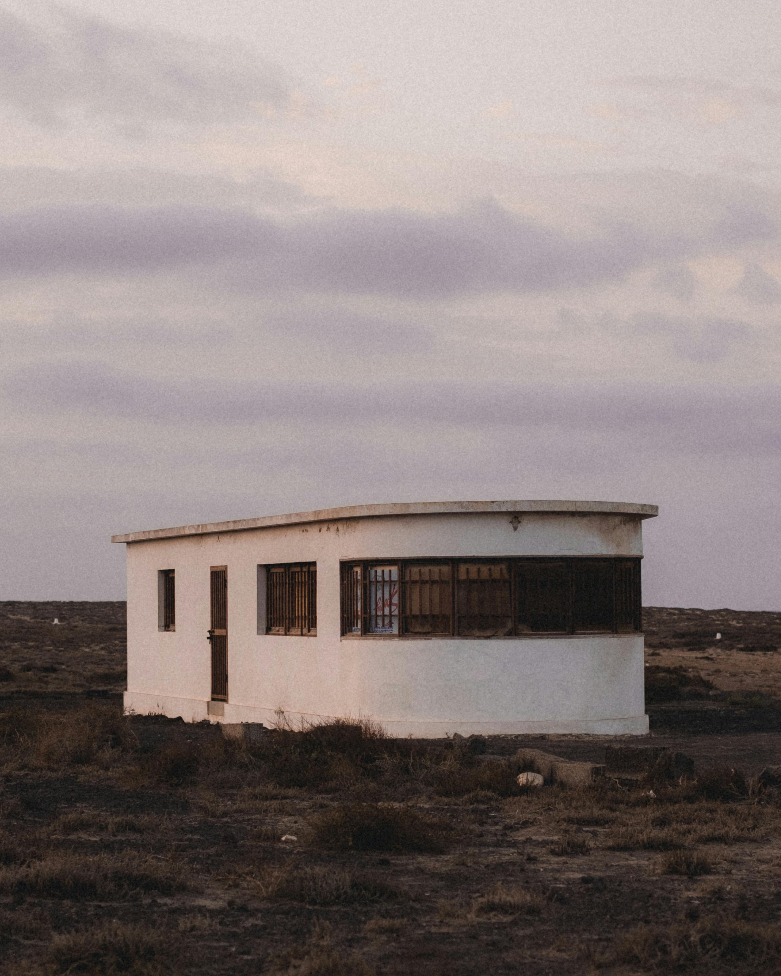 Deserted building in the desert