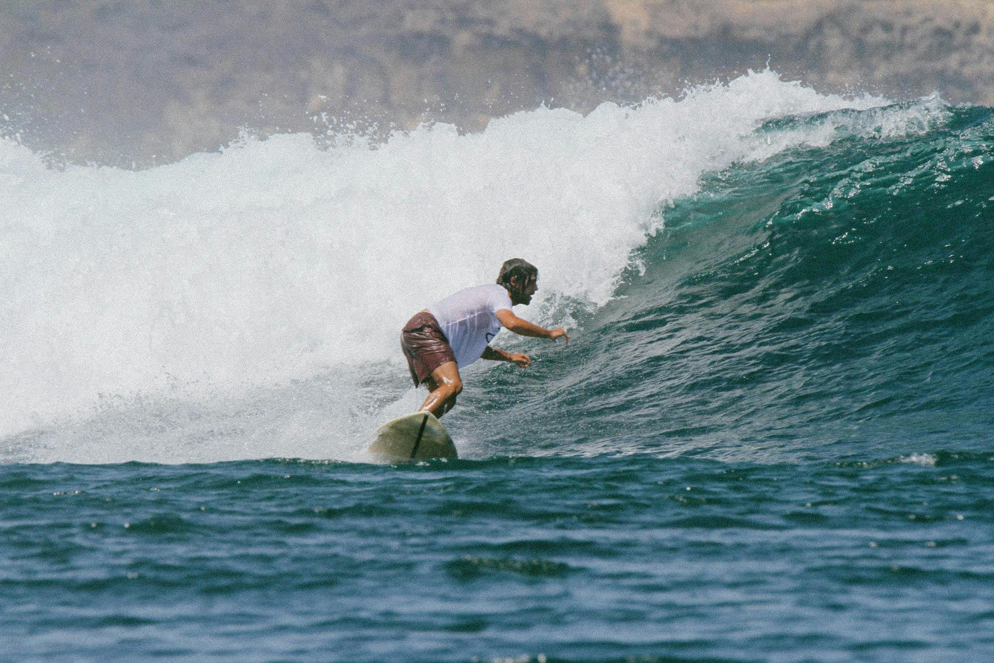 A picture of me surfing in Indonesia