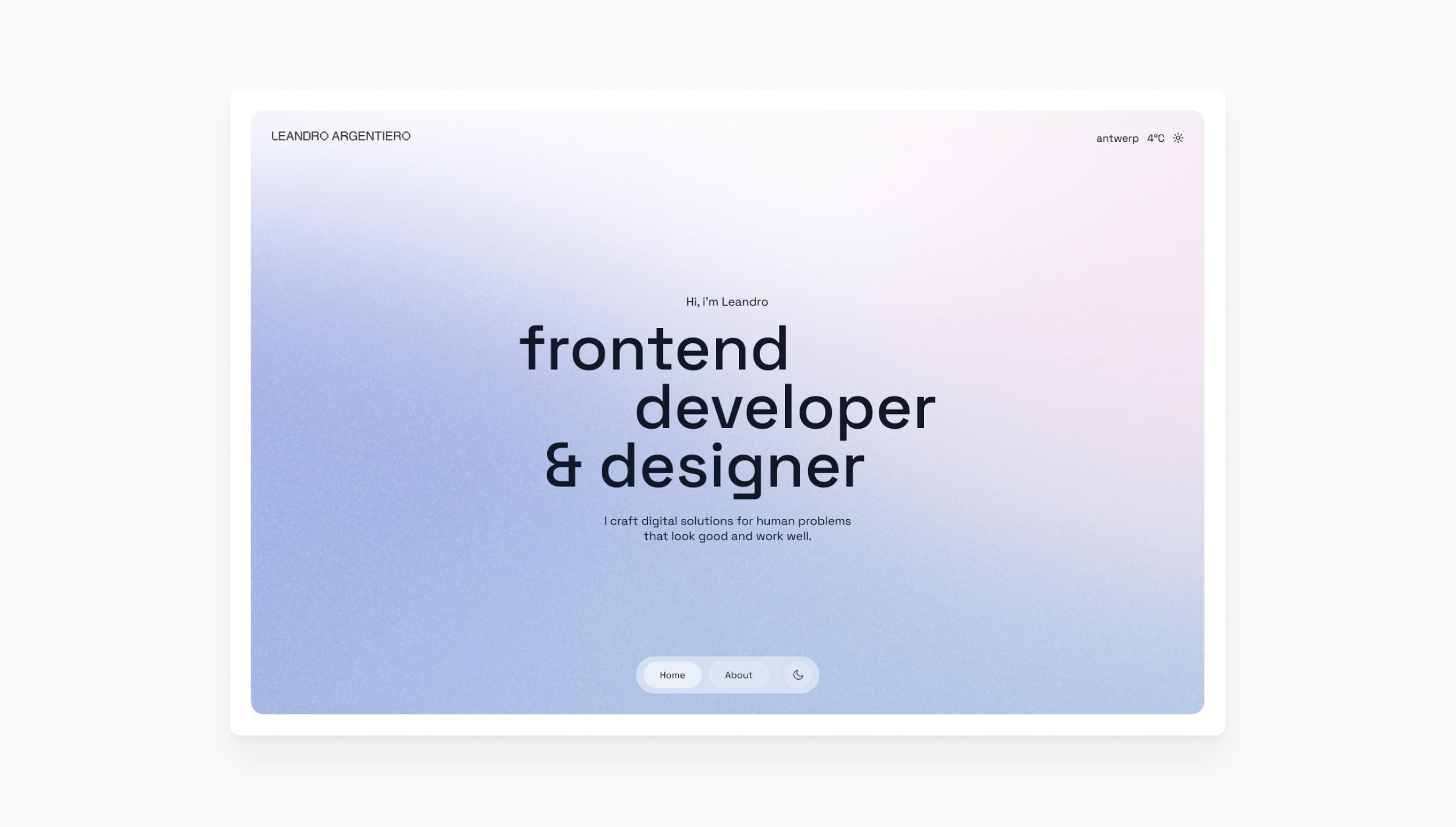 Leandro Argentiero - A Design-Driven Full Stack Developer